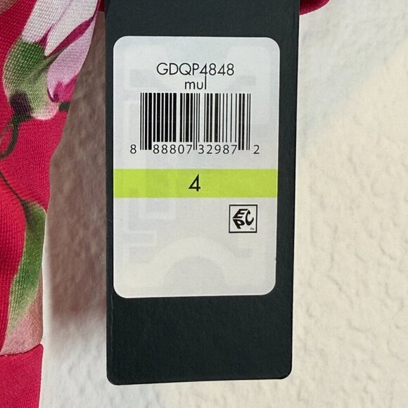 Guess Dress Pink Floral Retro 4 - Picture 7 of 11